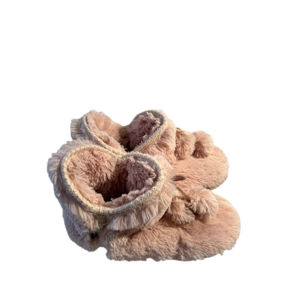 Muk luks‎ soft pink ankle bootie slippers m 7-8